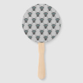 Cute Halloween Wolf Custom Hand Fan Handwaaier (Achterkant)