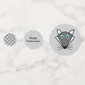 Cute Halloween Wolf Custom Table Confetti (Achterkanten)