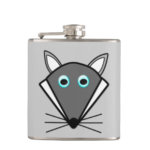 Cute Halloween Wolf Flask Heupfles