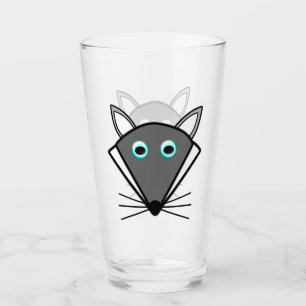 Cute Halloween Wolf Glas