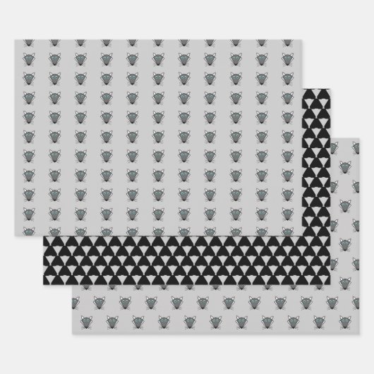 Cute Halloween Wolf Inpakpapier Vel (Set)