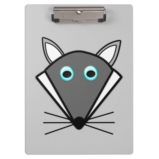 Cute Halloween Wolf Klembord (Voorkant)