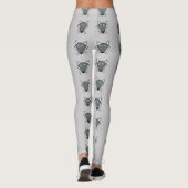Cute Halloween Wolf Leggings (Achterkant)