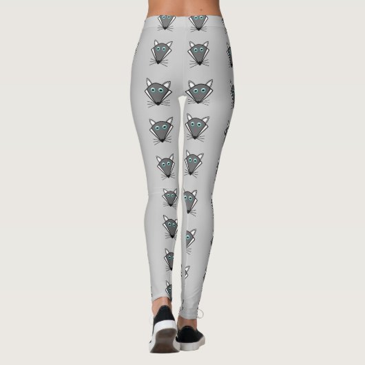Cute Halloween Wolf Leggings (Achterkant)