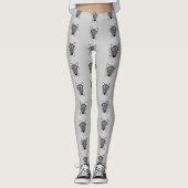 Cute Halloween Wolf Leggings (Voorkant)