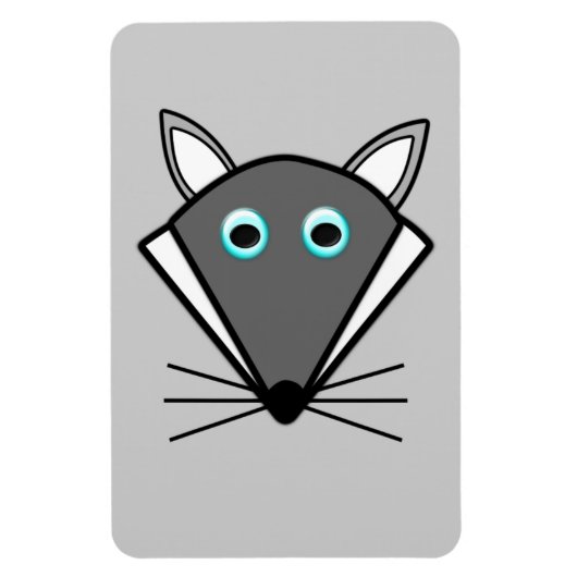 Cute Halloween Wolf Magneet (Verticaal)