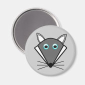 Cute Halloween Wolf Magnet (Voorkant / Achterkant)