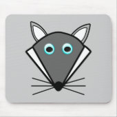 Cute Halloween Wolf Mousepad Muismat (Voorkant)