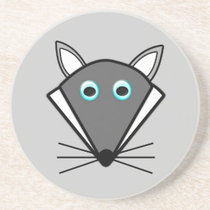 Cute Halloween Wolf Onderzetters