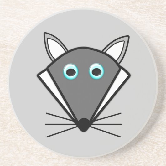 Cute Halloween Wolf Onderzetters (Voorkant)