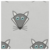 Cute Halloween Wolf patterned Fabric Stof (Close Up)