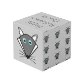 Cute Halloween Wolf Persoonlijk Kubus (Achter hoekig)