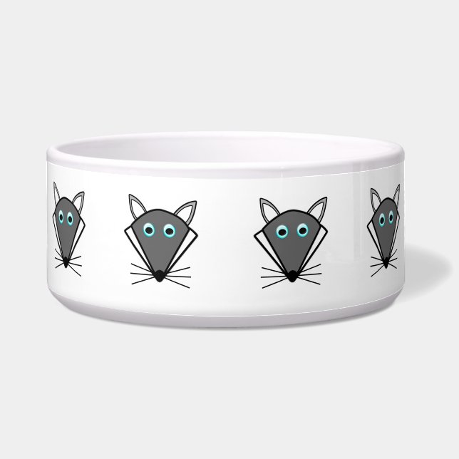Cute Halloween Wolf Pet Bowl Voerbakje (Voorkant)