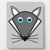 Cute Halloween Wolf Plaque Fotoplaat (Voorkant)