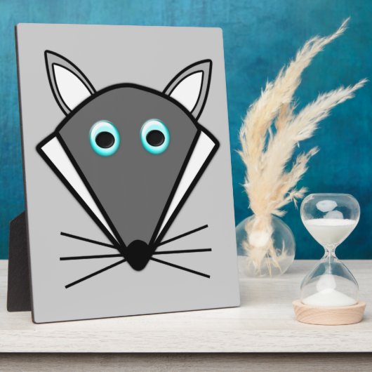 Cute Halloween Wolf Plaque Fotoplaat (Zijkant)