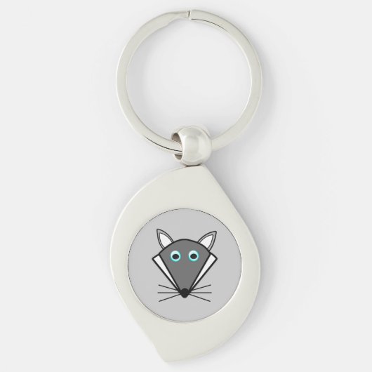 Cute Halloween Wolf Sleutelhanger (Voorkant)