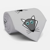 Cute Halloween Wolf Stropdas (Opgerold)