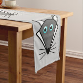 Cute Halloween Wolf Table Runner Korte Tafelloper (Voorbeeld)