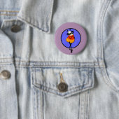 CUTE HALLOWEENCARTOON CANDY CORN GIRL ROUND BUTTON (In situ)