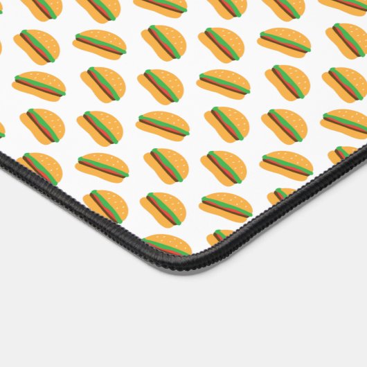 Cute Hamburger Pattern Bureaumat (Hoek)