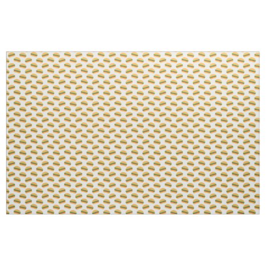 Cute Hamburger Pattern Stof (Fat Quarter)