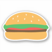 Cute Hamburger Sticker (Voorkant)