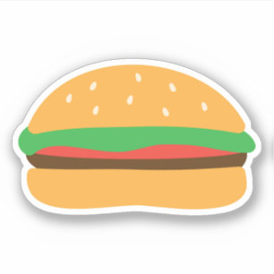 Cute Hamburger Sticker