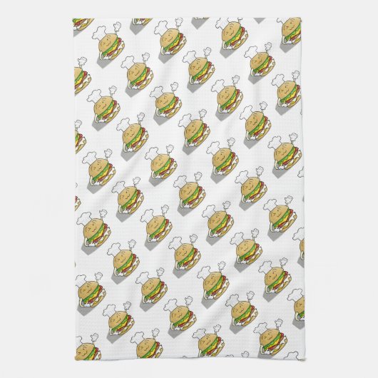 Cute Hamburger Theedoek (Verticaal)