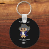 Cute Hamilton Cat Sleutelhanger (Voorkant)