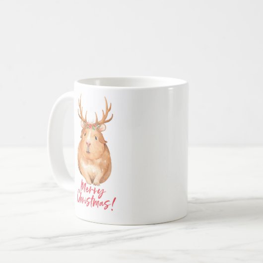 Cute Hampster-kerstMok Koffiemok (Voorkant links)