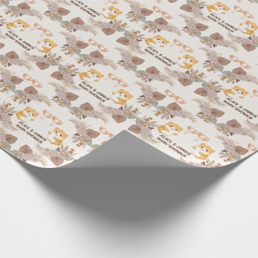 Cute Hamster Baby Borrel Cadeaupapier (Hoek)