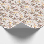 Cute Hamster Baby Borrelnootje Cadeaupapier (Hoek)