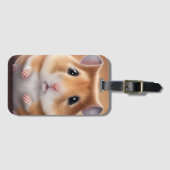 Cute Hamster Bagagelabel (Voorkant (horizontaal))