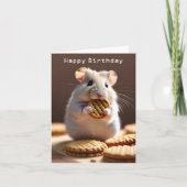 Cute Hamster Birthday Kaart (Voorkant)