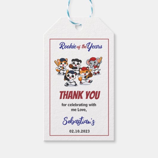 Cute Hamster Birthday Party | Kids Animal Cadeaulabel (Voorkant)