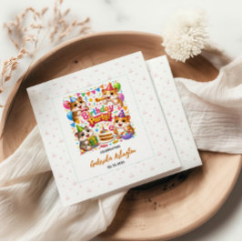 Cute Hamster Birthday Party | Kids Hamster Servet