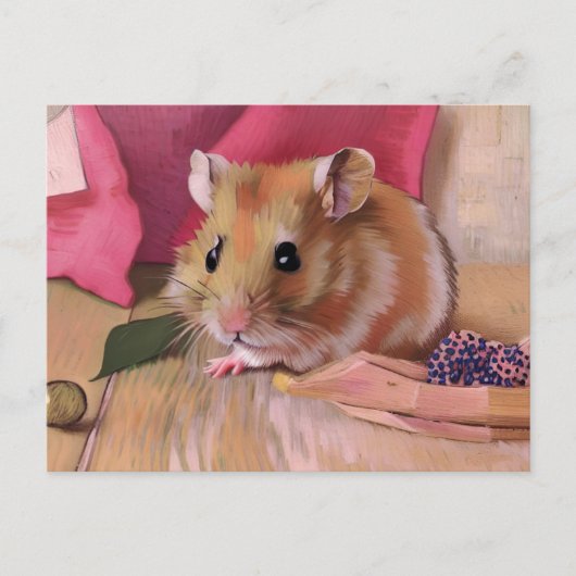 Cute Hamster Briefkaart (Voorkant)