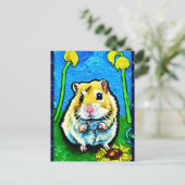Cute Hamster Briefkaart (Staand voorkant)