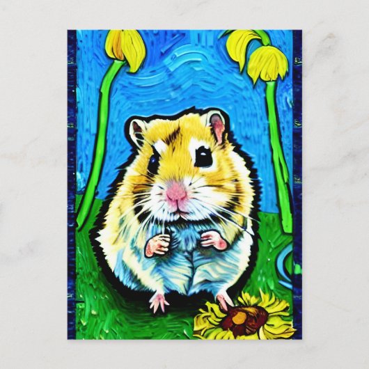 Cute Hamster Briefkaart (Voorkant)