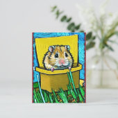 Cute Hamster Briefkaart (Staand voorkant)