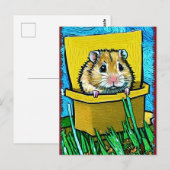 Cute Hamster Briefkaart (Voorkant / Achterkant)