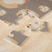 Cute Hamster Brown Pattern Legpuzzel (Zijkant)
