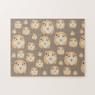 Cute Hamster Brown Pattern Legpuzzel