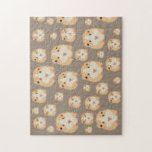 Cute Hamster Brown Pattern Legpuzzel (Verticaal)