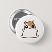 Cute Hamster Button (Voorkant /achterkant)