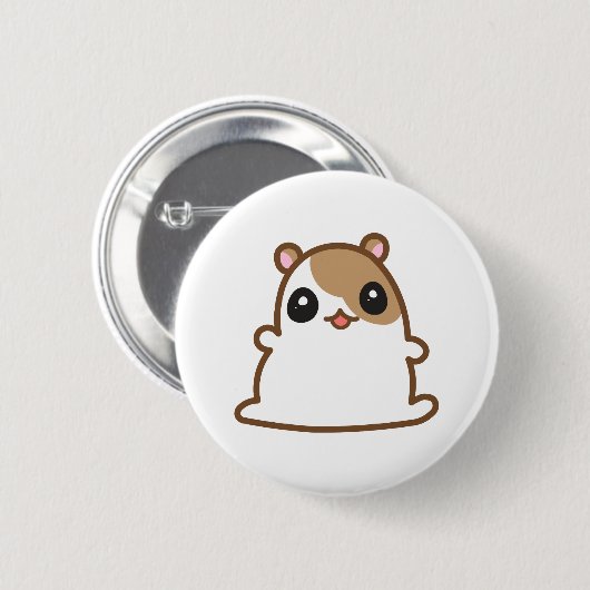 Cute Hamster Button (Voorkant /achterkant)