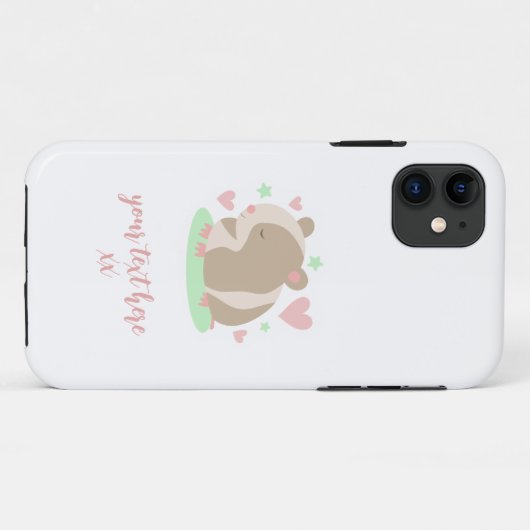 Cute Hamster Case-Mate iPhone Case (Achterkant (horizontaal))