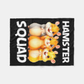 Cute Hamster Design For Men Women Kids Dwarf Hamst Fleece Deken (Voorkant (Horizontaal))