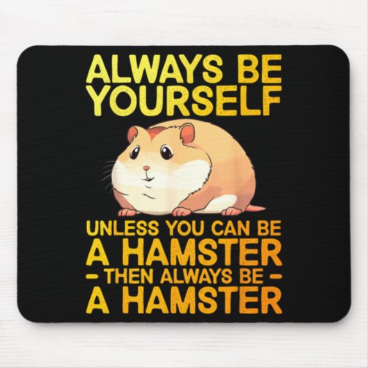 Cute Hamster Design For Men Women Kids Dwarf Hamst Muismat (Voorkant)