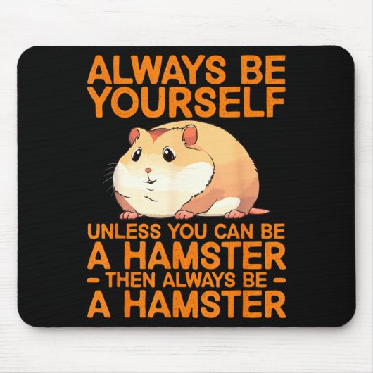 Cute Hamster Design For Men Women Kids Dwarf Hamst Muismat (Voorkant)